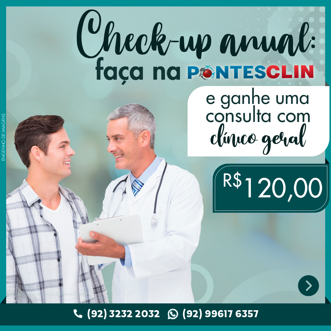 Check-up manual: faça na Pontesclin e ganhe uma consulta com clínico geral