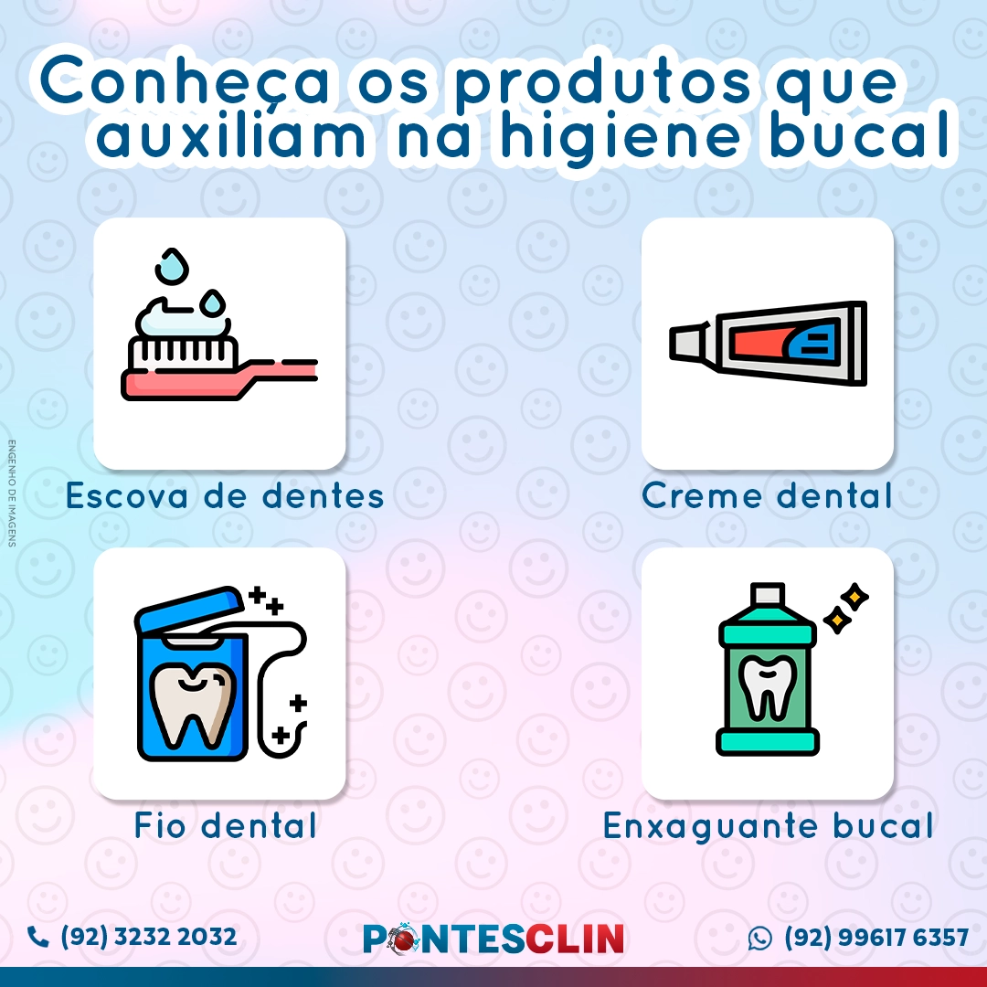 Conheça os produtos que auxiliam na higiene bucal